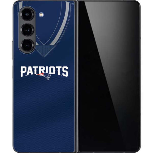 NFL New England Patriots Team Jersey Galaxy Z Fold5 5G Skin